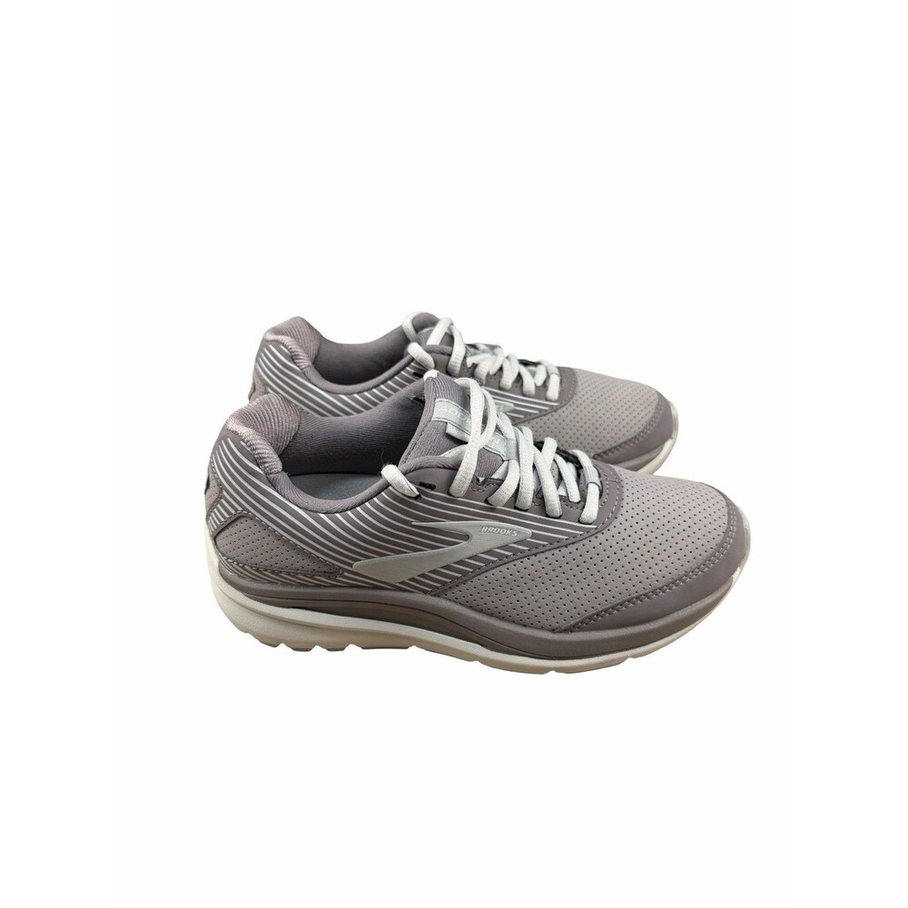 Brooks Addiction Walker Suede Women’s 5.5 B Gray Walking Shoes 1203081B094 Great